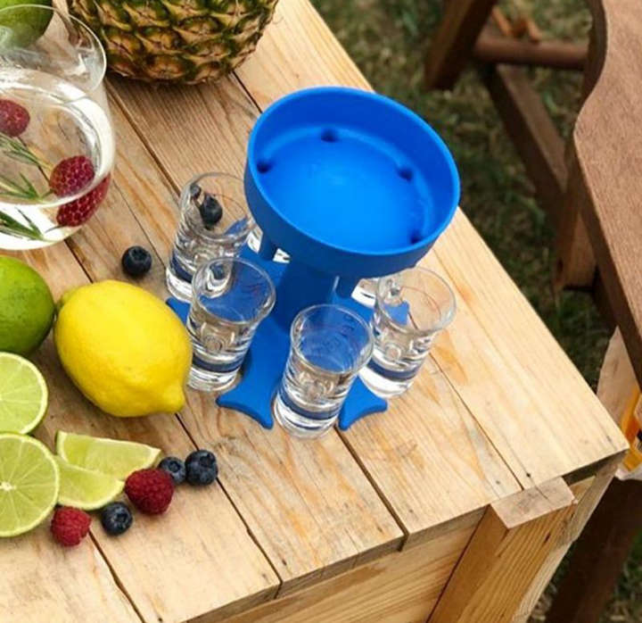 BURRAAQ TRANDING / 6 SHOT GLASS DISPENSER RACK