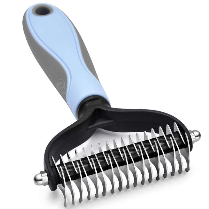 BURRAAQ TRANDING / PET DEMATTING COMB 2 SIDED UNDERCOAT RAKE