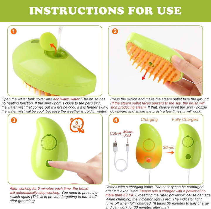 BURRAAQ TRANDING/ CAT AND DIG GROOMING BRUSH ELECTRIC