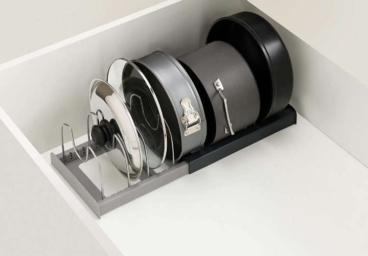 BURRAAQ TRANDING/EXPANDING COOKWARE ORGANISER GREY