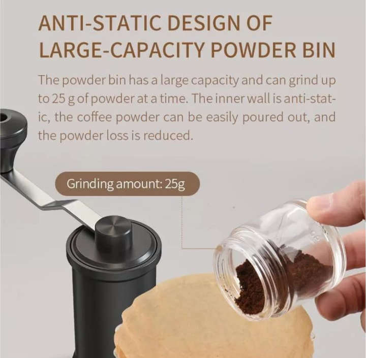 BURRAAQ TRANDING / MANUAL COFFEE GRINDER WITH LID