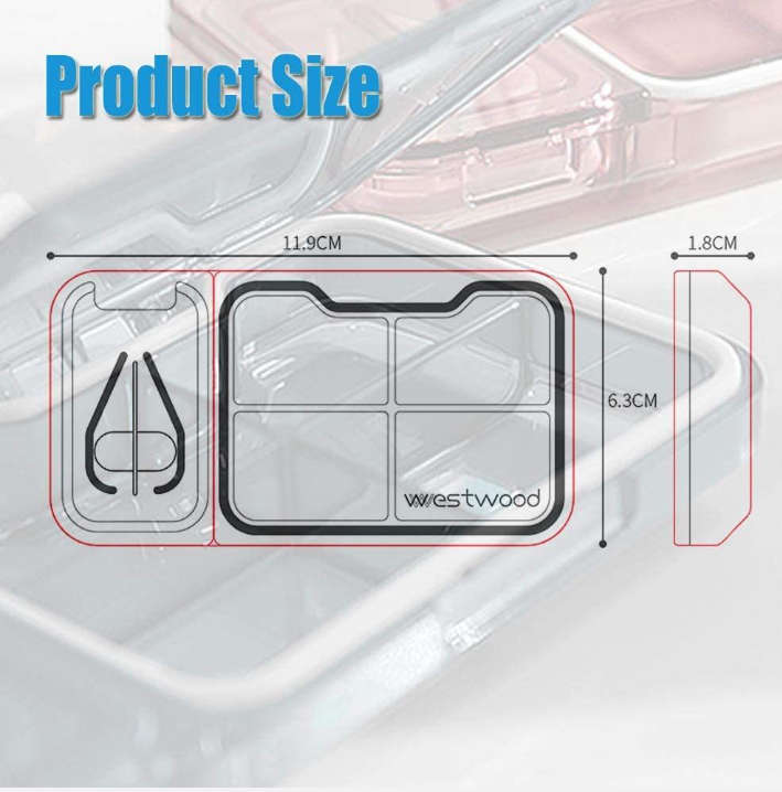 BURRAAQ TRANDING / PILL ORGANIZER TRAVEL MEDICINE CONTAINER