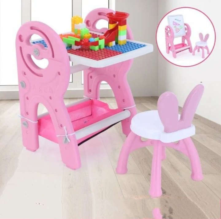 BURRAAQ TRANDING /2 IN 1 KIDS PAINTING BOARD WITH STORAGE
