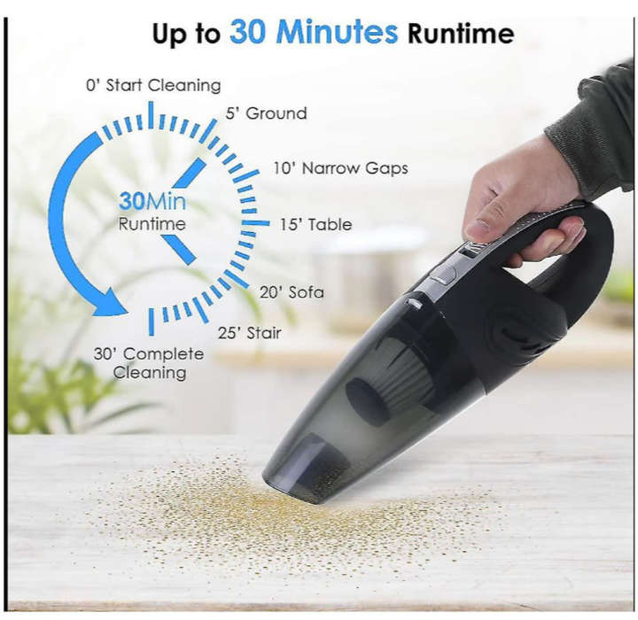 BURRAAQ TRANDING/ CORDLESS RECHARGEABLE HAND HELD VACUUM CLEANER