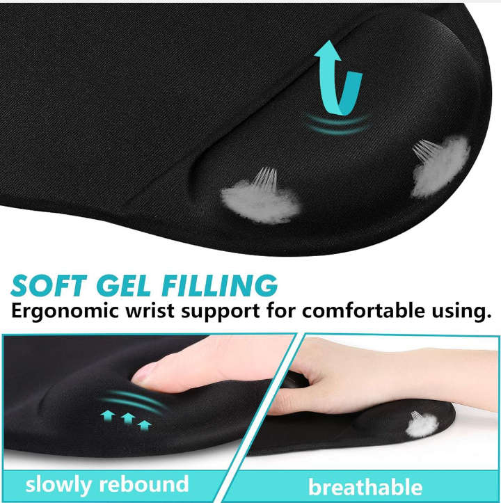BURRAAQ TRANDING/ GEL WRIST GUARD MOUSE PAD