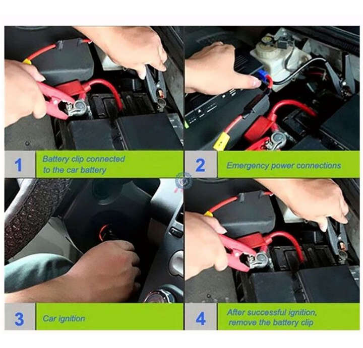 BURRAAQ TRANDING / 12V CAR JUMP START BATTERY CHARGER POWER BANK