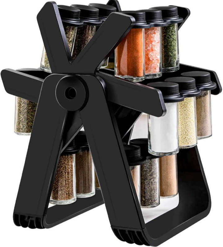 BURRAAQ TRANDING/  18 JAR SPICE RACK ROTATING