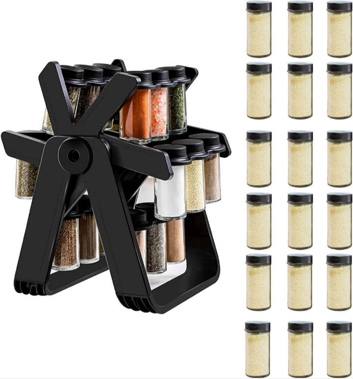 BURRAAQ TRANDING/  18 JAR SPICE RACK ROTATING