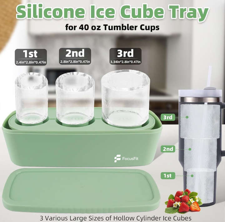 BURRAAQ TRANDING/ FIT SILICONE ICE MOLD TRAY