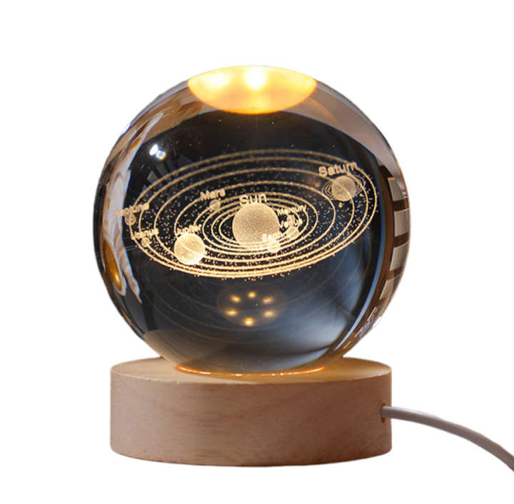 BURRAAQ TRANDING / 3D GALAXY CRYSTAL BALL LED LIGHT