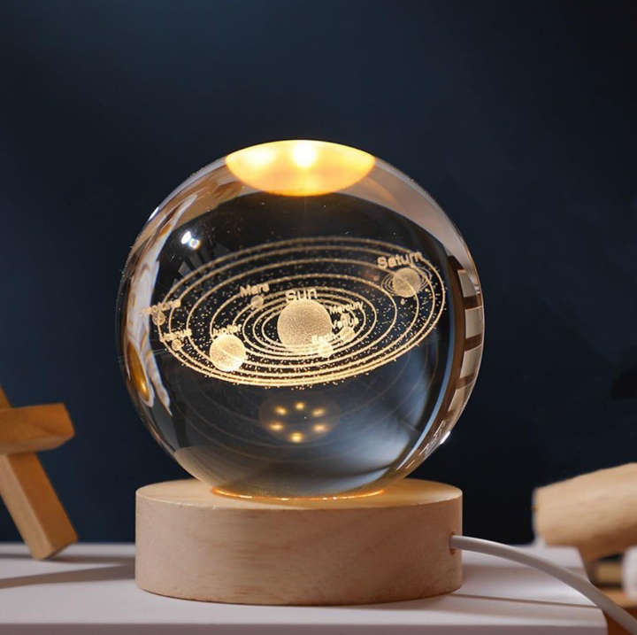 BURRAAQ TRANDING / 3D GALAXY CRYSTAL BALL LED LIGHT