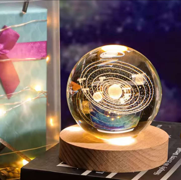 BURRAAQ TRANDING / 3D GALAXY CRYSTAL BALL LED LIGHT