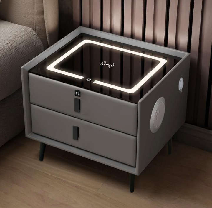 SMART SIDE TABLE WITH WIRELESS CHARGING STATION Nightstand