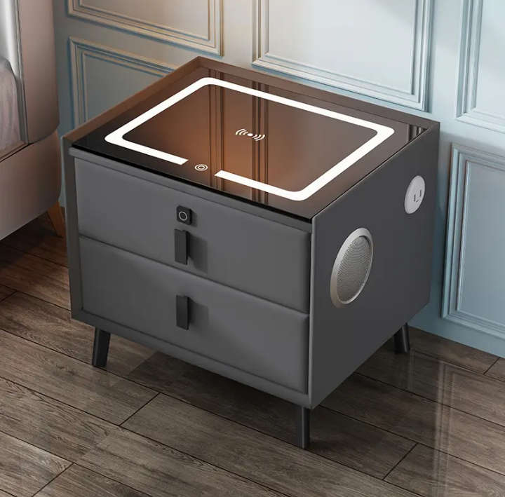 SMART SIDE TABLE WITH WIRELESS CHARGING STATION Nightstand
