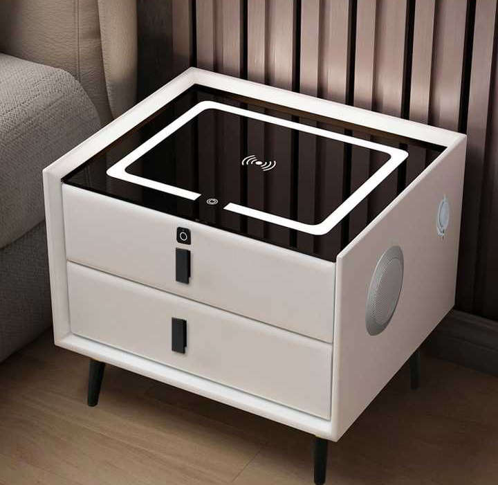SMART SIDE TABLE WITH WIRELESS CHARGING STATION Nightstand