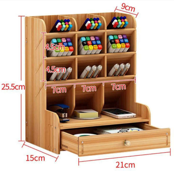 BURRAAQ TRANDING / WOODEN DESK ORGANIZER
