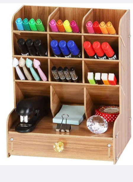 BURRAAQ TRANDING / WOODEN DESK ORGANIZER