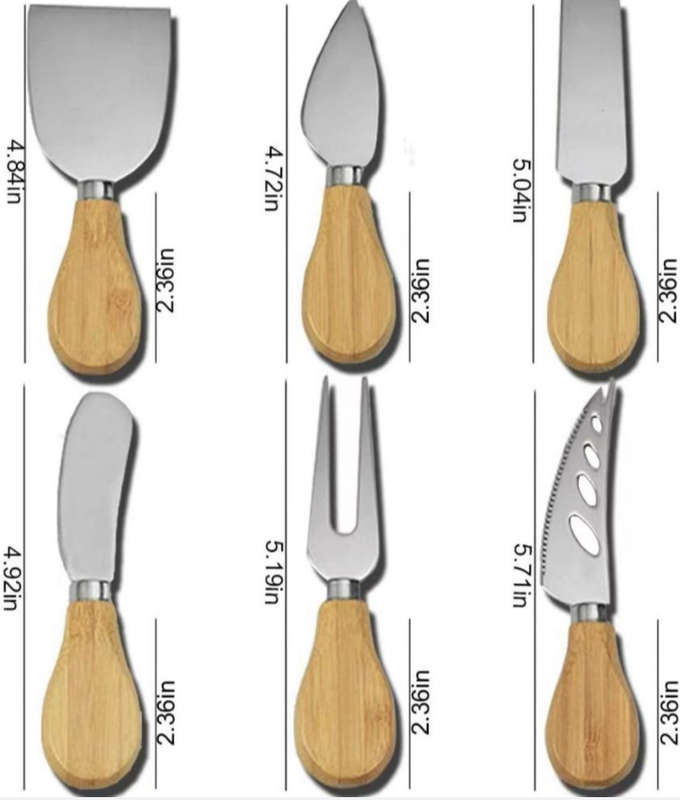 BURRAAQ TRANDING / 6 CHEESE KNIFE SET