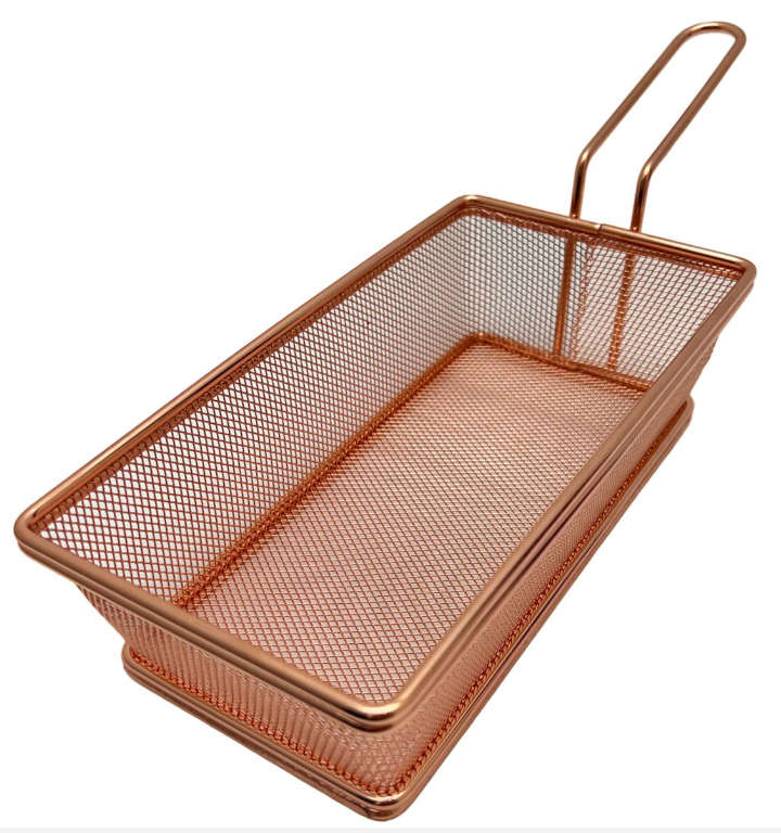 BURRAAQ TRANDING/ CHIPS BUCKET RECTANGULAR GOLD