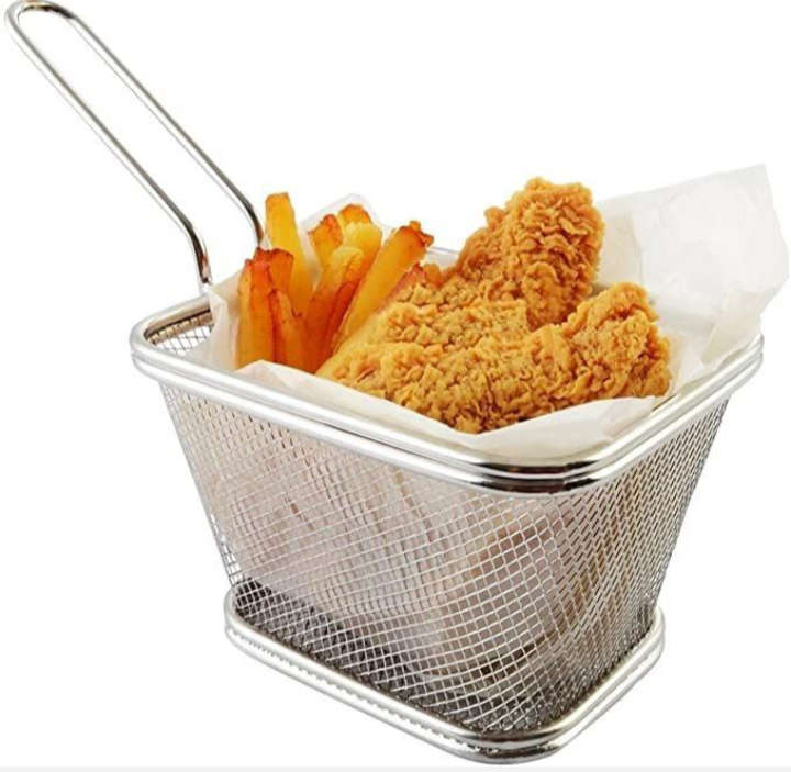 BURRAAQ TRANDING / SQUARE WIRE MESH CHIPS FRY BUSKET
