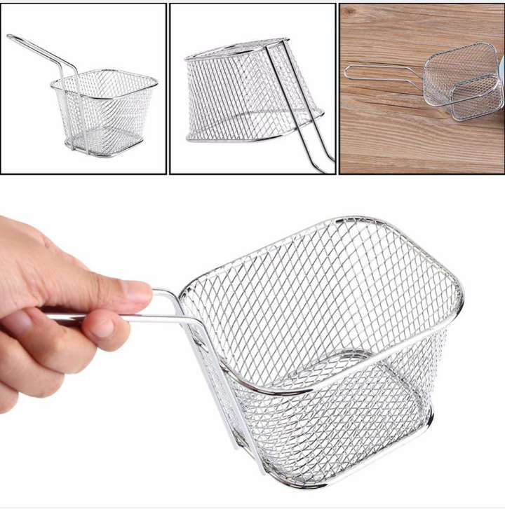 BURRAAQ TRANDING / SQUARE WIRE MESH CHIPS FRY BUSKET