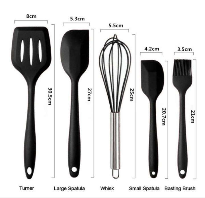 BURRAAQ TRANDING/ SILICONE KITCHEN SET OF 10 PIC
