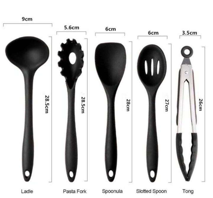 BURRAAQ TRANDING/ SILICONE KITCHEN SET OF 10 PIC