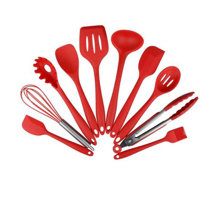 BURRAAQ TRANDING/ SILICONE KITCHEN SET OF 10 PIC