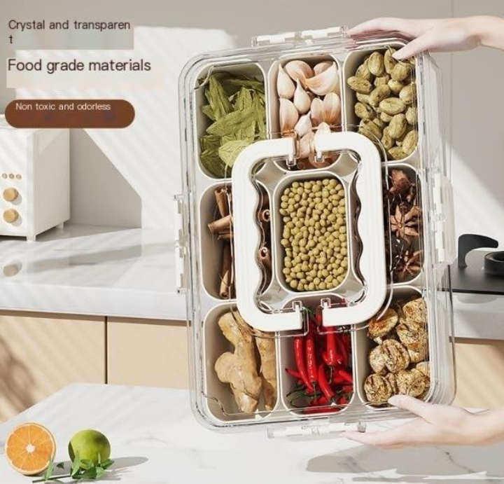 BURRAAQ TRANDING/ YAS 9 COMPARTMENT DIVIDED SERVING TRAY