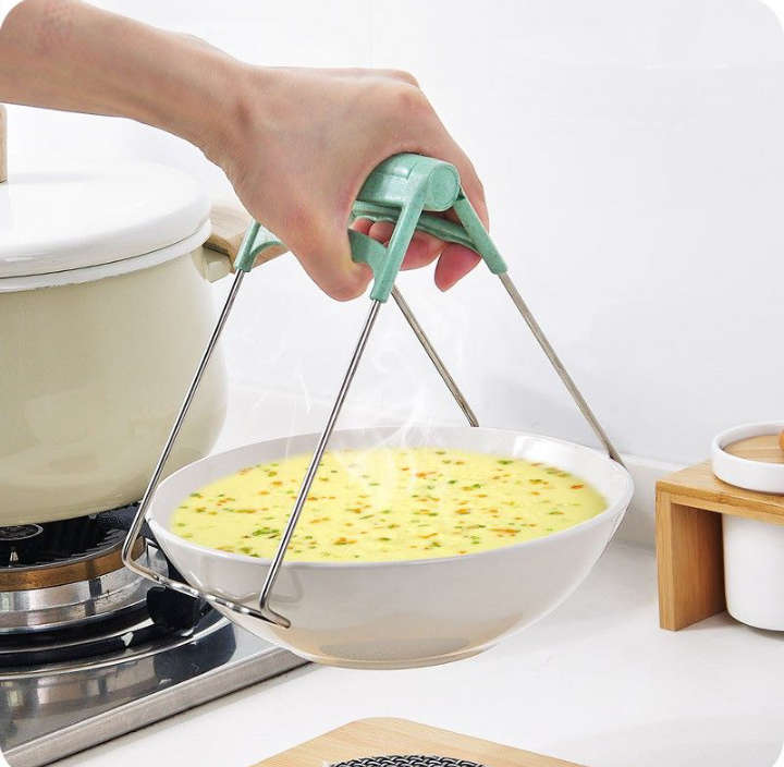 BURRAAQ TRANDING / STAINLESS STEEL HOT DISH PLATE BOWL CLIP