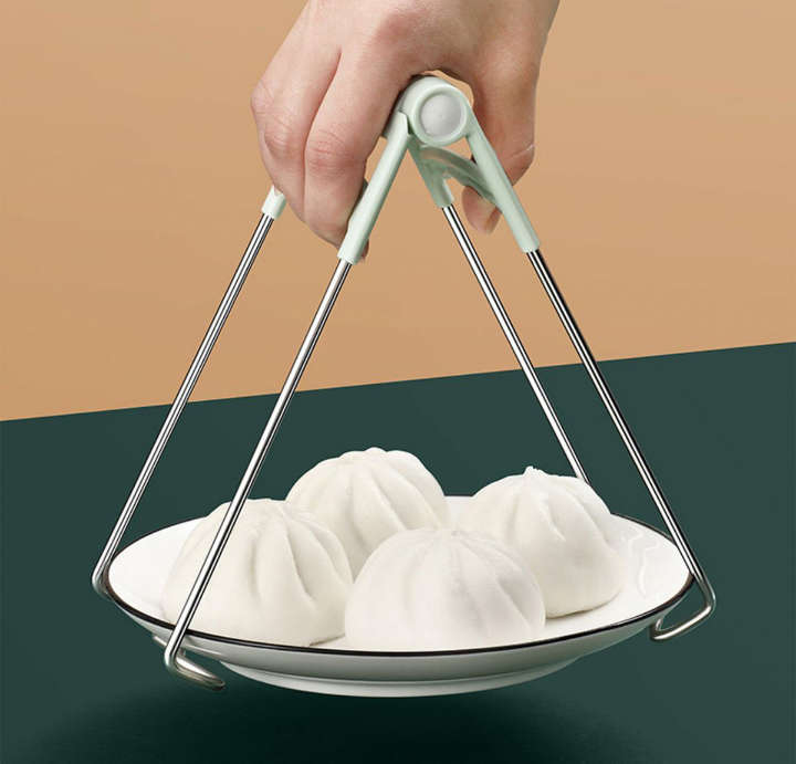 BURRAAQ TRANDING / STAINLESS STEEL HOT DISH PLATE BOWL CLIP