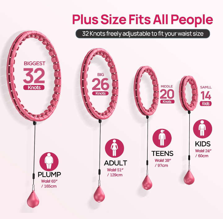 BURRAAQ TRANDING/ WORKOUT HOOP WAIST EXERCISE ADULT WEIGHT