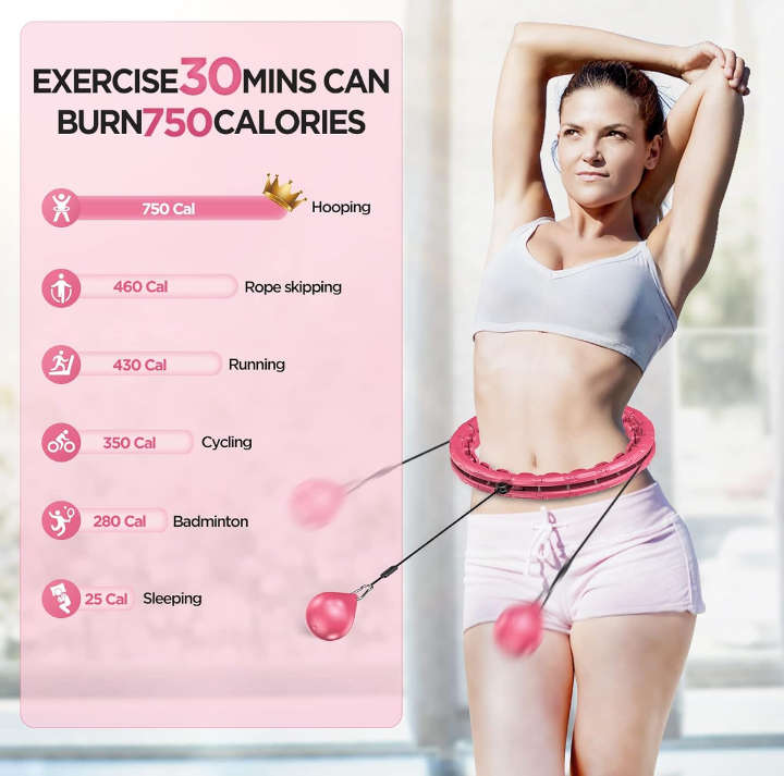 BURRAAQ TRANDING/ WORKOUT HOOP WAIST EXERCISE ADULT WEIGHT