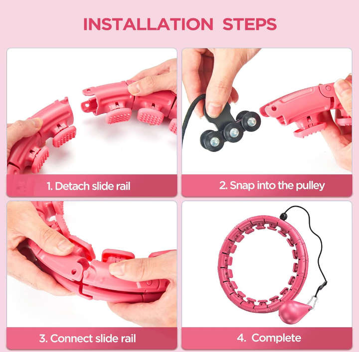 BURRAAQ TRANDING/ WORKOUT HOOP WAIST EXERCISE ADULT WEIGHT