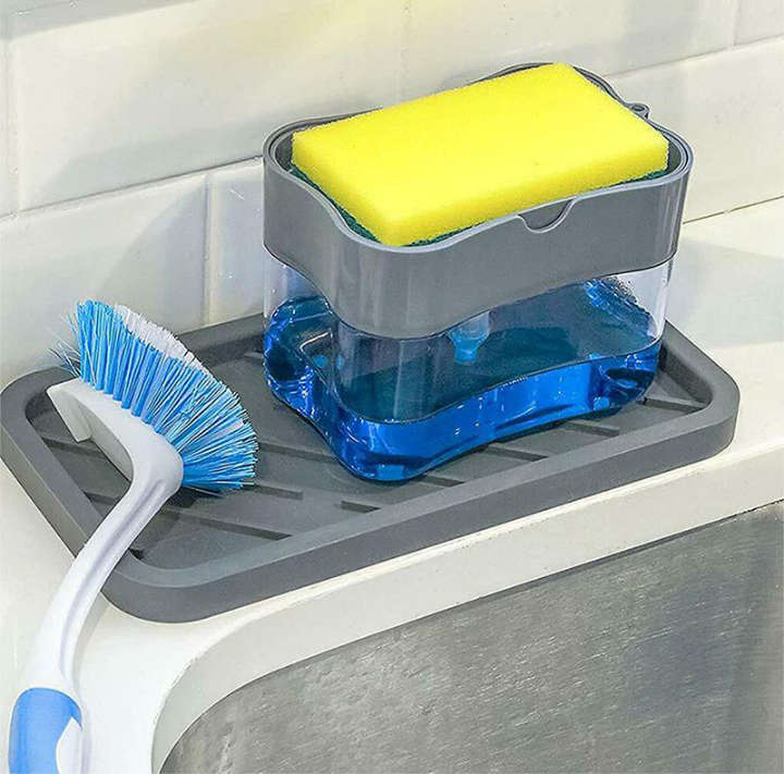 BURRAAQ TRANDING/ SOAP PUMP AND SPONGE CADDY