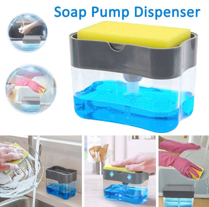 BURRAAQ TRANDING/ SOAP PUMP AND SPONGE CADDY