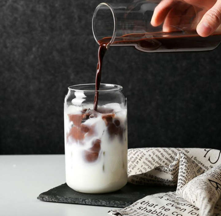 BURRAAQ TRANDING/ 500 ML TRANSPARENT SHAPED DRINKING JAR