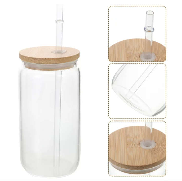 BURRAAQ TRANDING/ 500 ML TRANSPARENT SHAPED DRINKING JAR