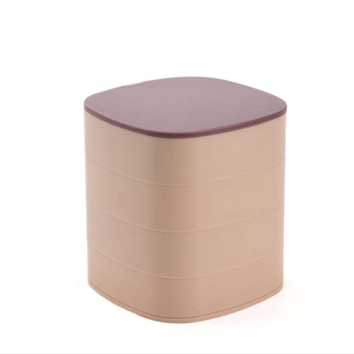 BURRAAQ TRANDING/ 4 LAYER ROTATING JEWELLERY STORAGE BOX