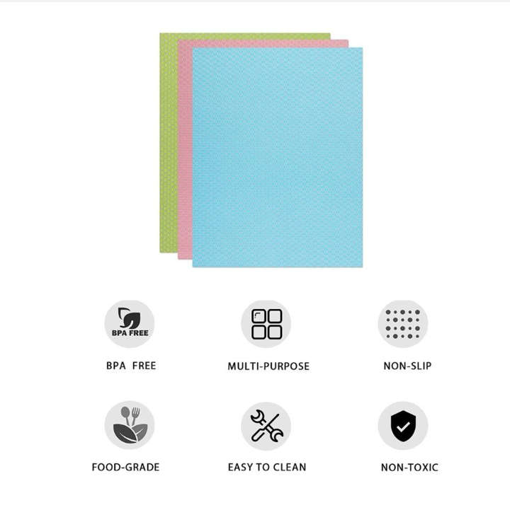 BURRAAQ TRANDING/ WASHABLE REFRIGERATOR MATS FOR SHELVES