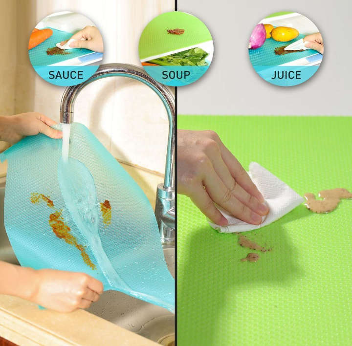 BURRAAQ TRANDING/ WASHABLE REFRIGERATOR MATS FOR SHELVES