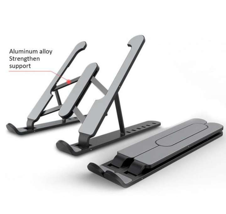 BURRAAQ TRANDING/ CELLTIME X STAND 2 ADJUSTABLE PLASTIC FOLDABLE COOL PORTABLE LAPTOP STAND