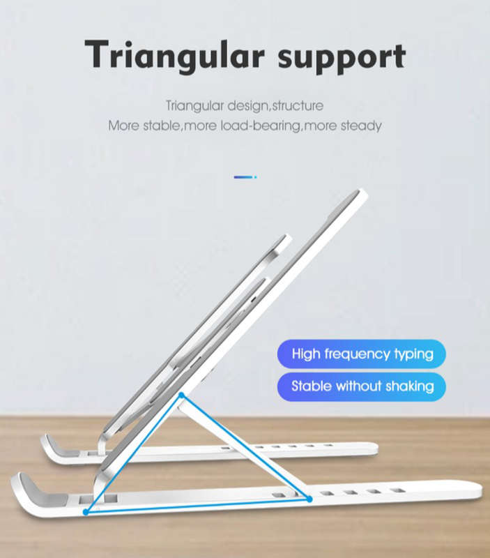 BURRAAQ TRANDING/ CELLTIME X STAND 2 ADJUSTABLE PLASTIC FOLDABLE COOL PORTABLE LAPTOP STAND