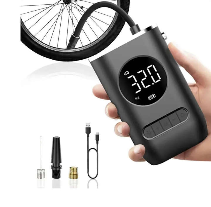BURRAAQ TRANDING / LARGE DIGITAL SCREEN CORDLESS CAR AIR PUMP