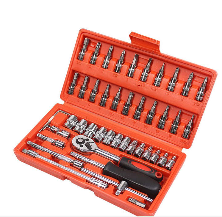 BURRAAQ TRANDING/ 46 PIECE SOCKET WRENCH SET