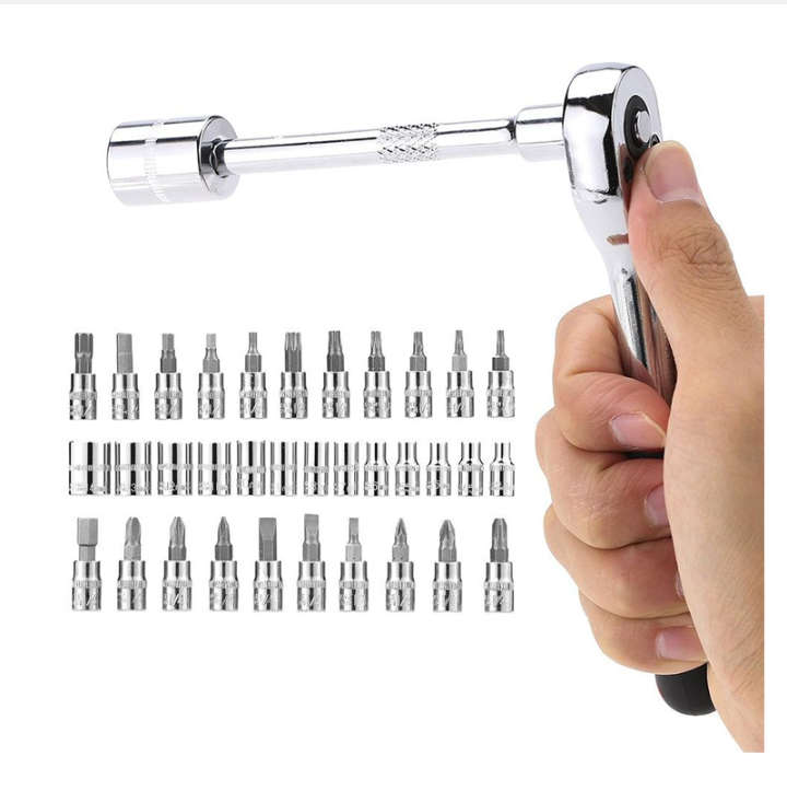 BURRAAQ TRANDING/ 46 PIECE SOCKET WRENCH SET