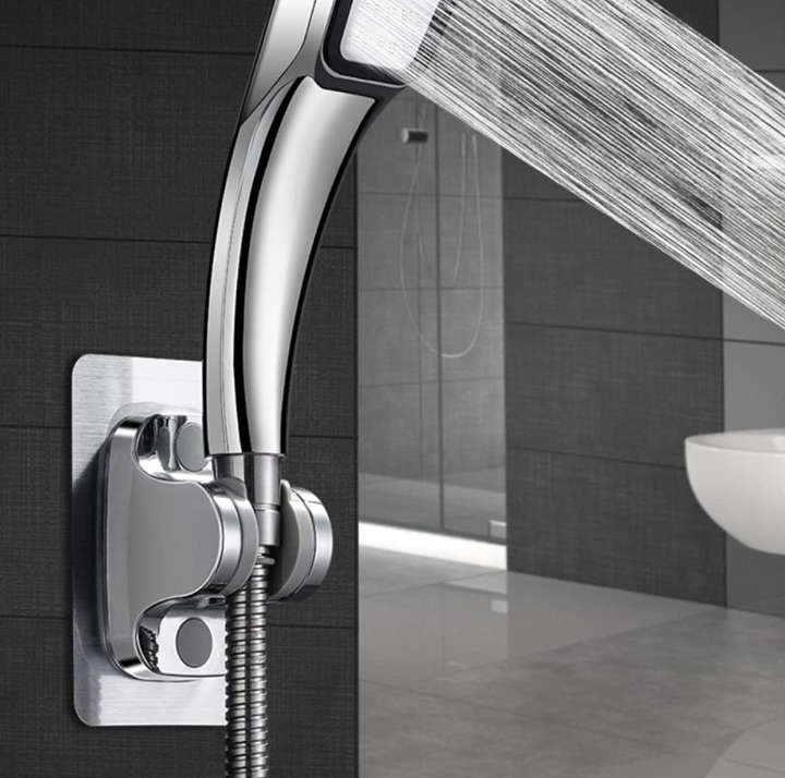 BURRAAQ TRANDING/ 2 PIECE NO DRILL SHOWER HEAD HOLDER