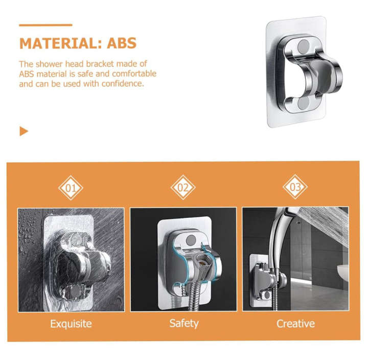 BURRAAQ TRANDING/ 2 PIECE NO DRILL SHOWER HEAD HOLDER