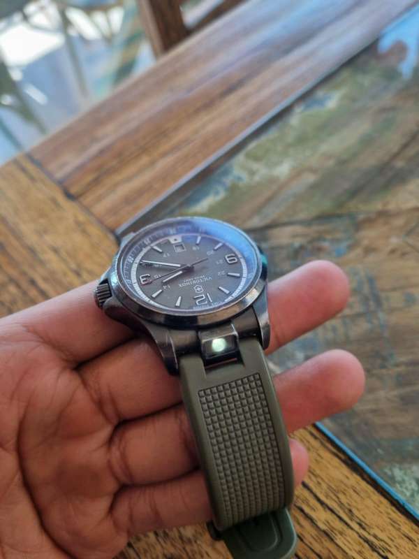 Victorinox Swiss Army Night Vision  Olive Green Dial, Torch & Night Light