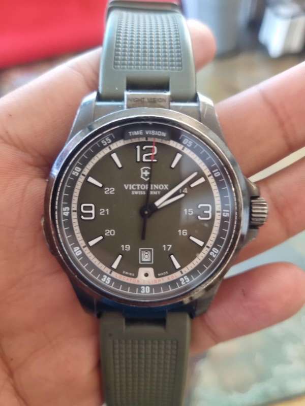 Victorinox Swiss Army Night Vision  Olive Green Dial, Torch & Night Light